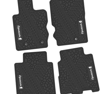 FlexTread 21-24 Ford Bronco 4Dr Floor Mats (4pc) w/ Squatch Logo NGTT50060