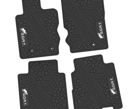 FlexTread 21-24 Ford Bronco 4Dr Floor Mats (4pc) w/ GOAT Logo NGTT50058