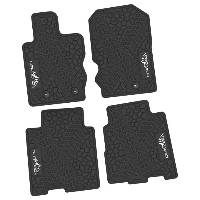 FlexTread 21-24 Ford Bronco 4Dr Floor Mats (4pc) w/ Offroad Logo NGTT50062