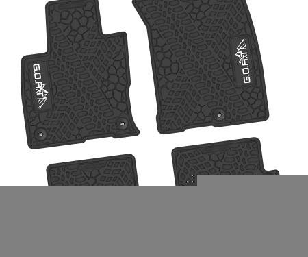 FlexTread 21-24 Ford Bronco Sport Floor Mats (4pc) w/ GOAT & Mountain Logo NGTT52063