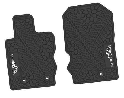 FlexTread 21-24 Ford Bronco 2Dr & 4 Dr Floor Mats (2pc) w/ Offroad Logo NGTT48062