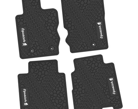 FlexTread 21-24 Ford Bronco 4Dr Floor Mats (4pc) w/ Squatch Logo NGTT50060