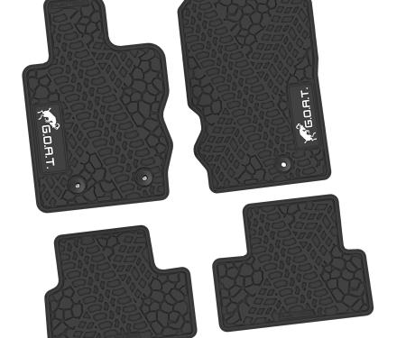 FlexTread 21-24 Ford Bronco 2Dr Floor Mats (4pc) w/ GOAT Logo NGTT49058