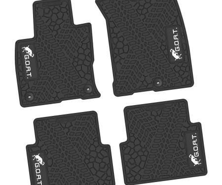 FlexTread 21-24 Ford Bronco Sport Floor Mats (4pc) w/ GOAT Logo NGTT52058