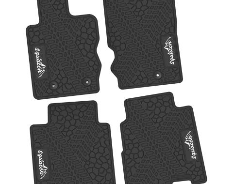 FlexTread 21-24 Ford Bronco 4Dr Floor Mats (4pc) w/ Squatch & Mountain Logo NGTT50065
