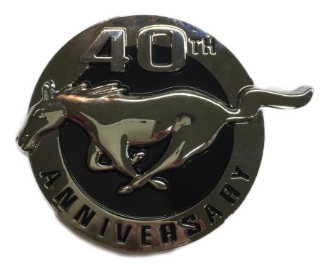 Mustang Fender Emblem, Left, 40th Anniversary, 2004