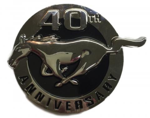 Mustang Fender Emblem, Left, 40th Anniversary, 2004