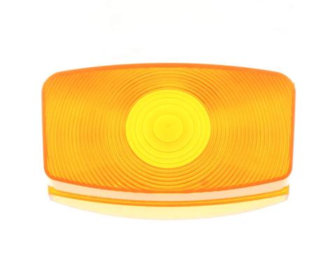 AMD Park Lamp Lens, Amber, LH or RH, 55-56 F100 F250 F350 Ford Pickup Truck X135-4555-A