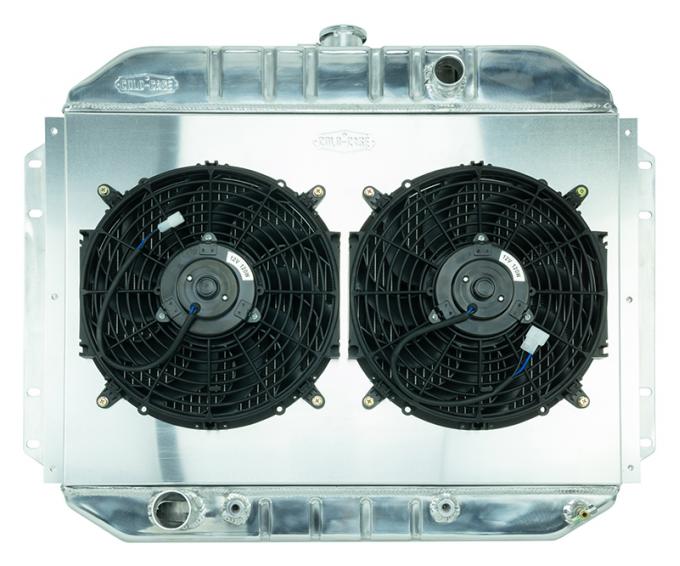 Cold Case Radiators 61-64 Ford F-100 Aluminum Performance Radiator and Dual 12 Inch Fan Kit FOT577AK