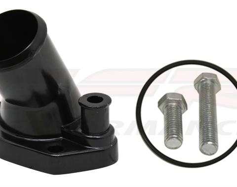 CFR Performance 1965-75 Ford Mustang SB 260-351W Zinc Alloy Water Neck - Black HZ-9714-PBK