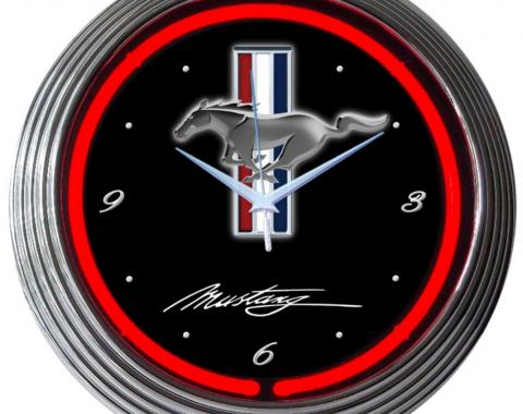 Neonetics Neon Clocks, Ford Mustang Neon Clock