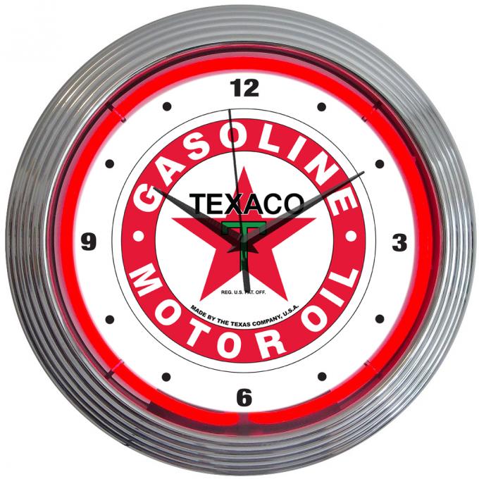 Neonetics Neon Clocks, Texaco Gasoline Neon Clock