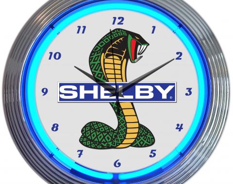 Neonetics Neon Clocks, Shelby Cobra Ford Olp Mustang Neon Clock