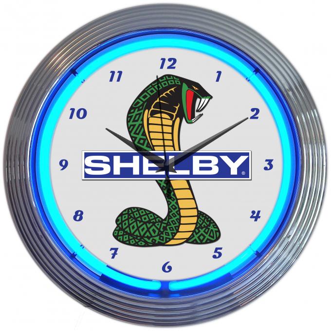 Neonetics Neon Clocks, Shelby Cobra Ford Olp Mustang Neon Clock