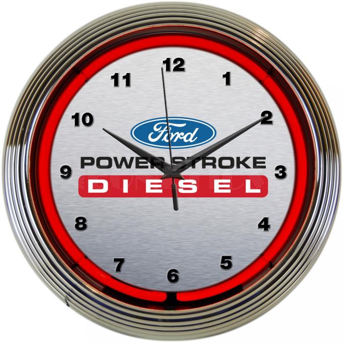 Neonetics Neon Clocks, Ford Power Stroke Diesel Neon Clock