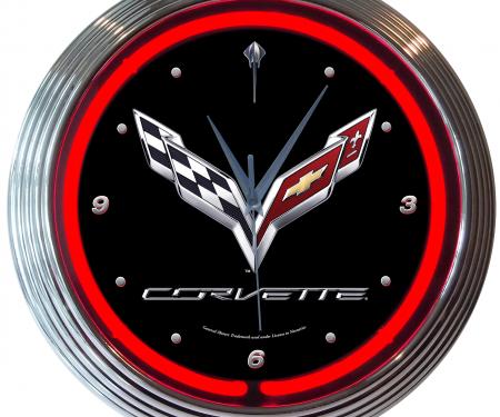 Neonetics Neon Clocks, Corvette C7 Neon Clock
