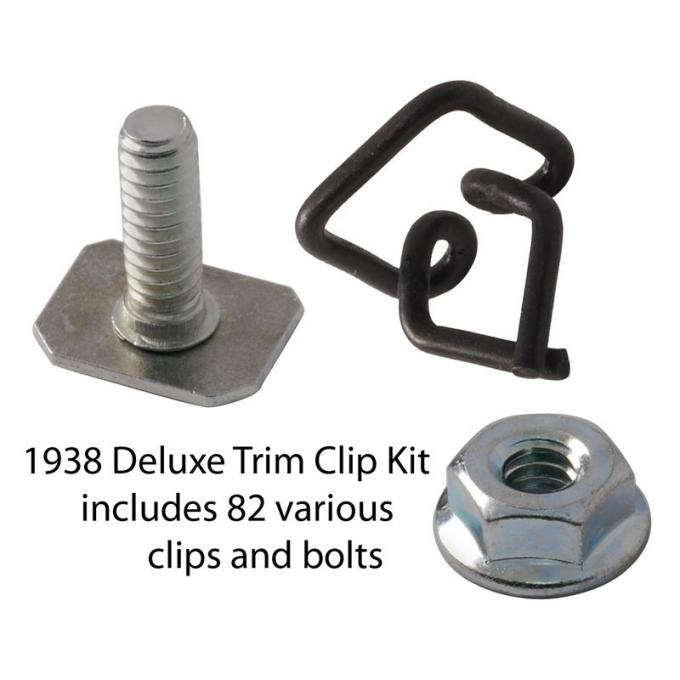 Dennis Carpenter Body Trim Clip Kit - Deluxe - 1938 Ford Car   81A-20000-B