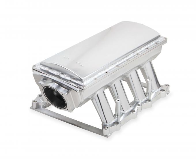 Holly Sniper EFI Fabricated Race Series Intake Manifold, 2011-14 Ford 5.0L Coyote, Silver 833151