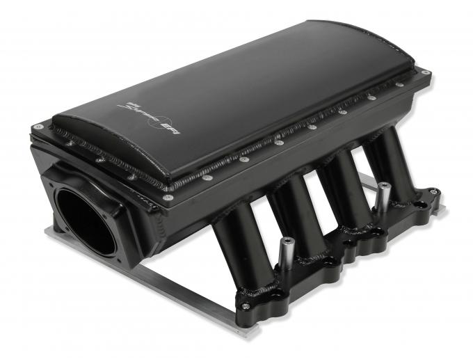 Holly Sniper EFI Fabricated Race Series Intake Manifold, 2011-14 Ford 5.0L Coyote, Black 833152