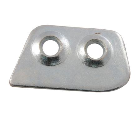 Dennis Carpenter Door Latch Striker Aux Plate - Left - 1961-66 Ford Truck, 1957-63 Ford Car C3SZ-6322015-A