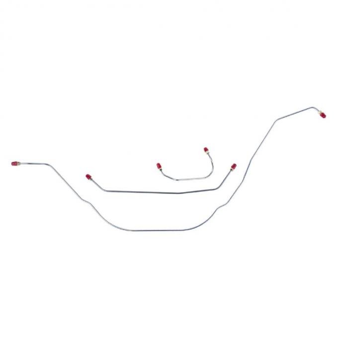 Right Stuff 1963-65 Ford Galaxie Standard Model, Pre-Bent OE Steel Front Brake Line Kit GKT6301