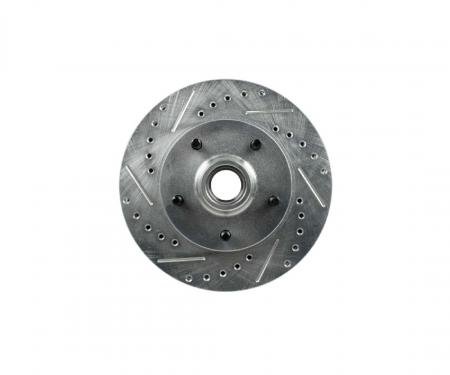 Right Stuff EZ Fit Rotor, Drilled/Slotted/Zinc BR14ZDC