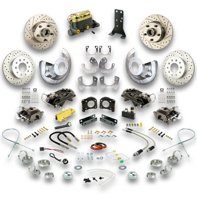 Right Stuff 64-66 Ford Mustang, 4 Wheel Std Conv Blk Show'n Go, Lrg Ford 9" w/ V8+Auto Trans ZSD6445S