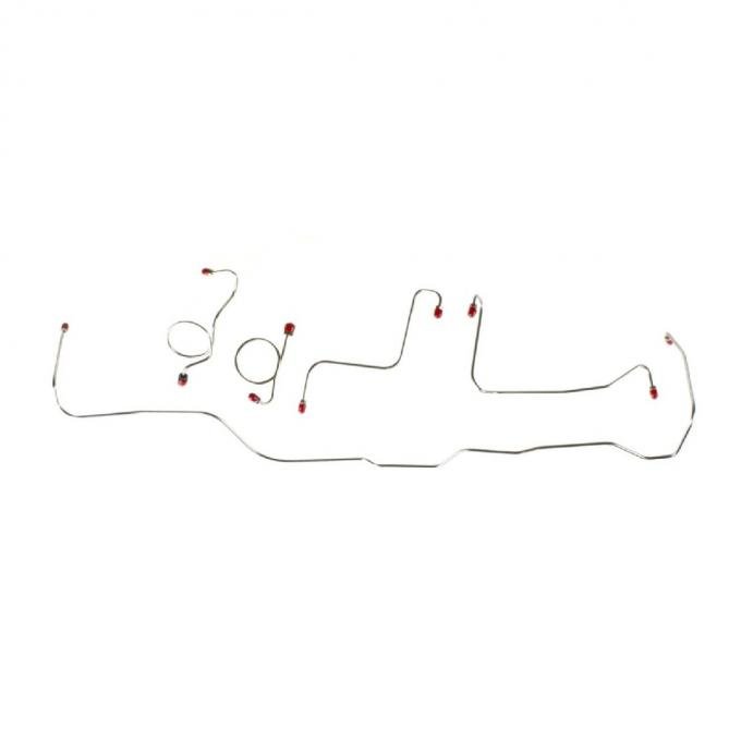 Right Stuff 1967 Ford Fairlane W/Power Drum, Pre-Bent OE Steel Front Brake Line Kit DKT6701
