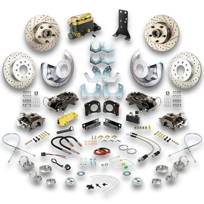 Right Stuff 67-69 Ford Mustang 4 Wheel Std Conv Blk Show'n Go Sml Ford 9/8" w/ V8+Auto Trans ZSD6758S