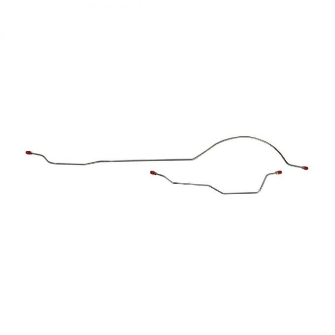 Right Stuff 1963-65 Ford Falcon W/6cyl, Pre-Bent OE Steel Rear Axle Brake Line LRA6301