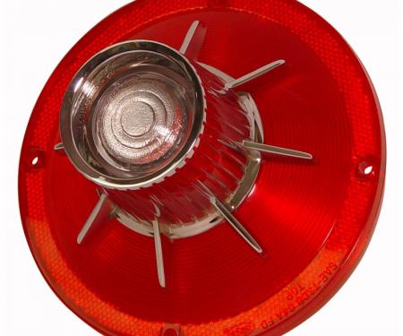 Dennis Carpenter Taillight Lens with Backup Light - FoMoCo Script - 1964 Ford Car C4AZ-13450-D