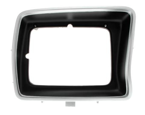 AMD Headlight Bezel, Silver/Black, Square, RH, 78-79 F100 F150 F250 Bronco X145-4578-1R