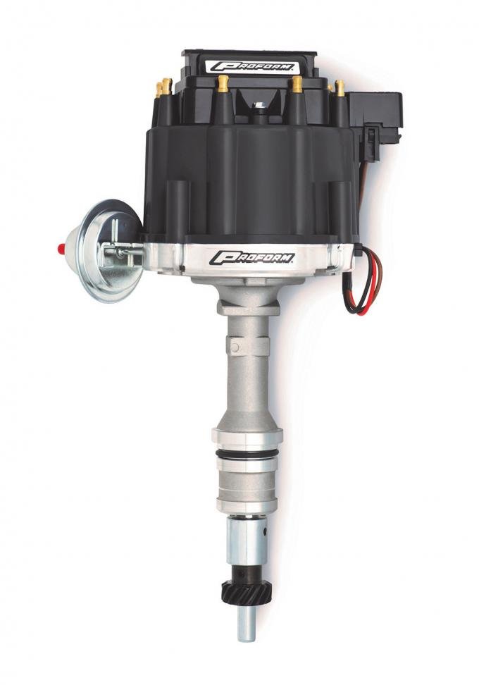 Proform HEI Distributor, Street/Strip, Built-In Coil, Black Cap, For Ford 289-302 Engine 66969BK