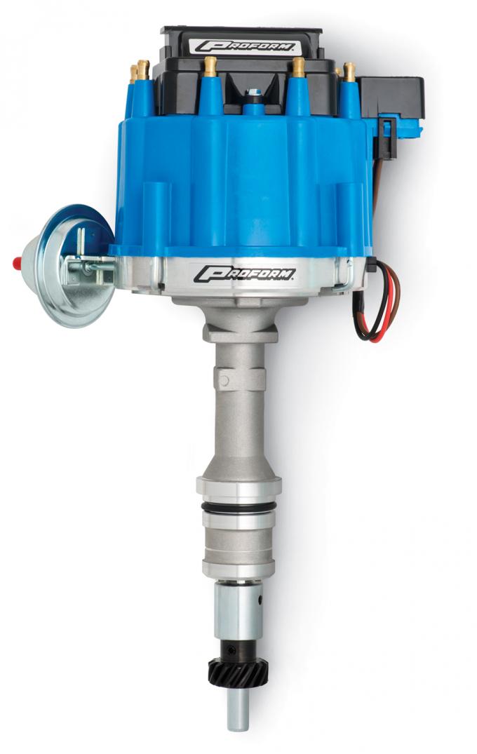 Proform HEI Distributor, Street/Strip, Built-In Coil, Blue Cap, For Ford 351C-460 Engine 66980B