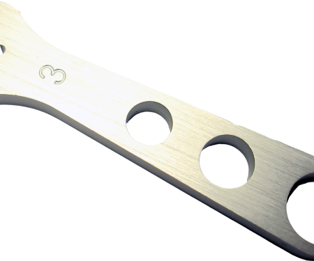 Proform Aluminum AN Hex Wrench For -3AN, 1/2 Inch Fittings, Clear Anodized, Sold Each 66970C