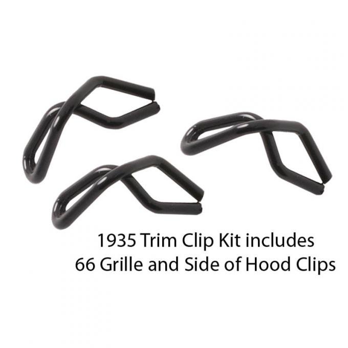 Dennis Carpenter Body Trim Clip Kit -All Body Styles - 1935 Ford Car   48-20000