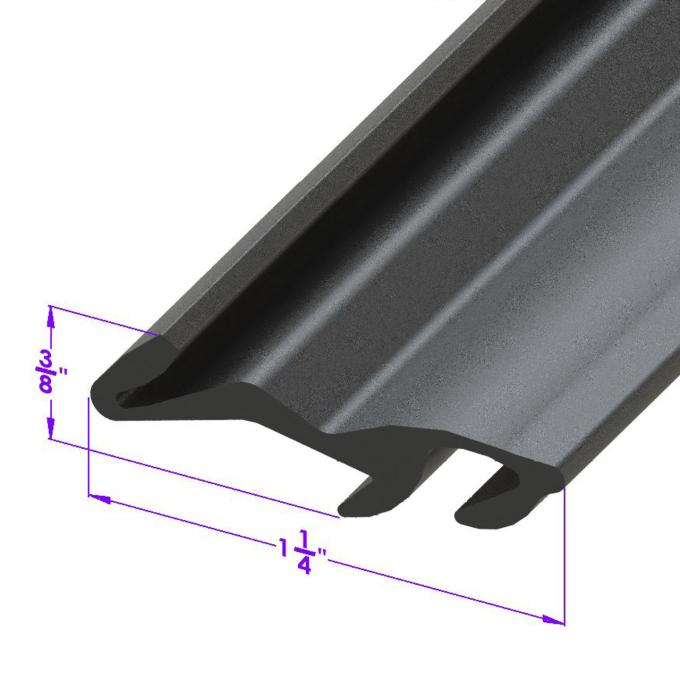 Metro Moulded Parts 1958-1960 Ford Thunderbird Fender Skirt Seal. Sold by the Foot LP 111-D