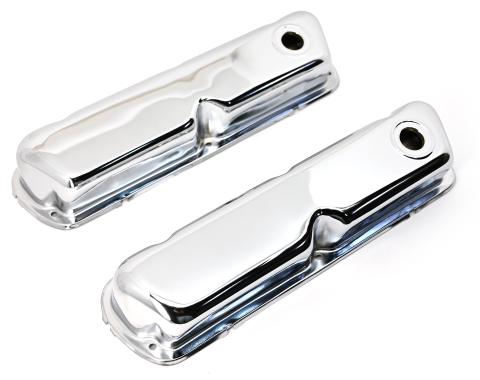 CFR Performance Steel Smooth Valve Covers - Fits 1962-85 Ford SB 260-289-302-351W - 1 Hole HZ-9237