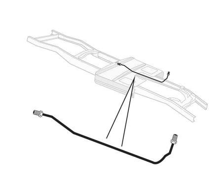 Dennis Carpenter Steel Fuel Line - 1 Piece - 1948-52 Ford Truck 7C-9282