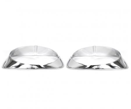 ACP Headlight Door Polished Aluminum Pair FM-BH008F