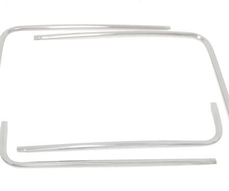 AMD Back Glass Molding Set, 4pcs, 68-69 Fairlane Torino Cyclone 670-8468-S