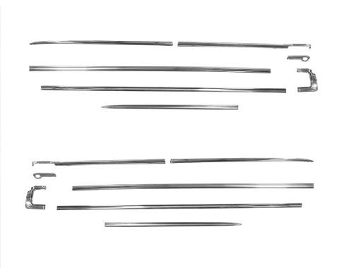 Classic Headquarters Premium Body Molding Set, Polished, 63 Ford Galaxie 2dr X299-8963-S