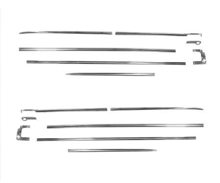 Classic Headquarters Premium Body Molding Set, Polished, 63 Ford Galaxie 2dr X299-8963-S