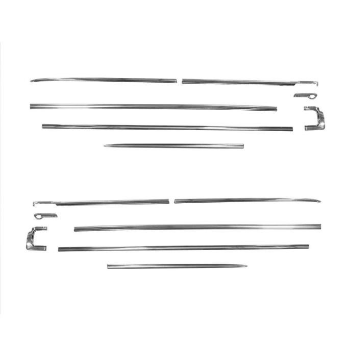 Classic Headquarters Premium Body Molding Set, Polished, 63 Ford Galaxie 2dr X299-8963-S