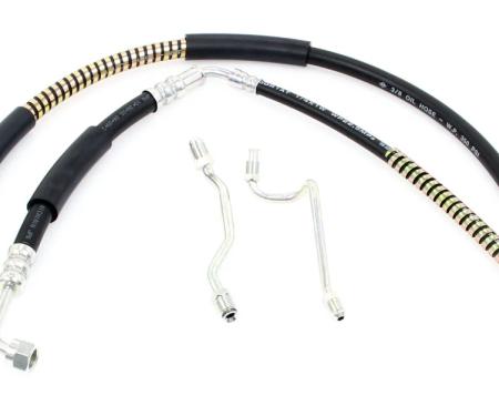 AMD Power Steering Hose Kit (4pcs Set), 68-69 Fairlane Torino Ranchero Montego Cyclone 390 (all) or 428 (w/o A/C) X397-8468-1S