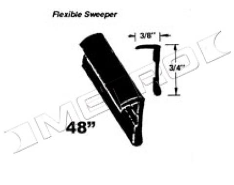 Flexible Window Sweeper, Outside of Window, 48" Long, 1954-1964