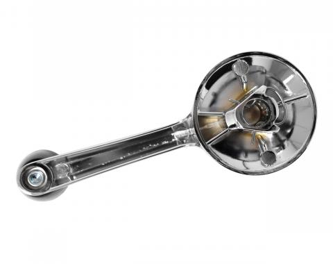 ACP Door Window Handle With Black Knob & Clip Driver or Passenger Side FT-BW030