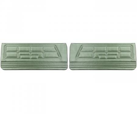 PUI Interiors 1971-1973 Ford Mustang Standard Green Front Door Panels D803