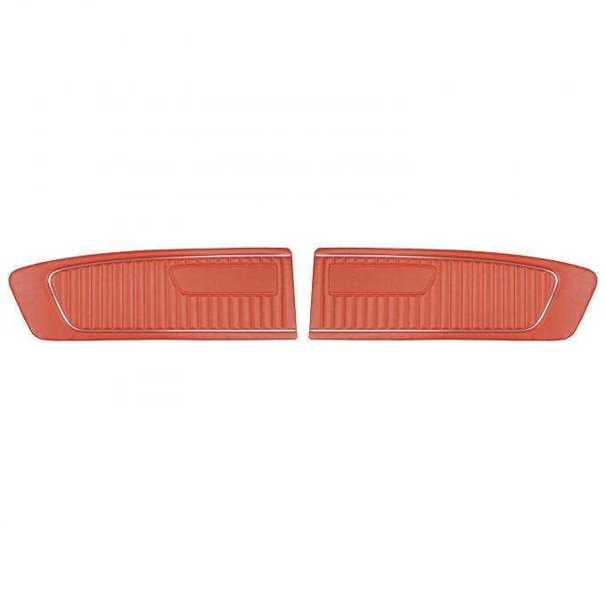 PUI Interiors 1965 Ford Mustang Standard Red Front Door Panels D654