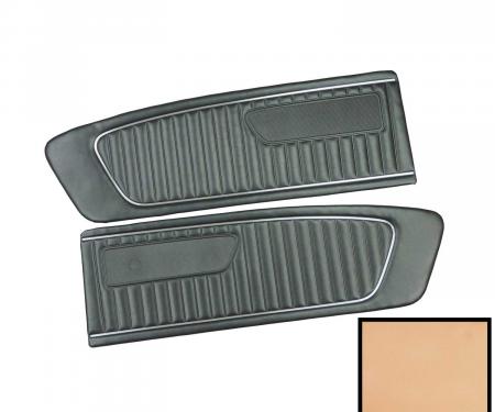 PUI Interiors 1967 Ford Mustang Standard Parchment Front Door Panels D673